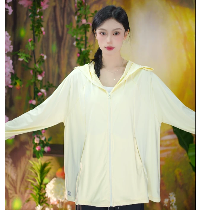 指洞冰丝凉感防晒衣长袖薄款透气拆卸连帽户外专业防紫外线防晒服