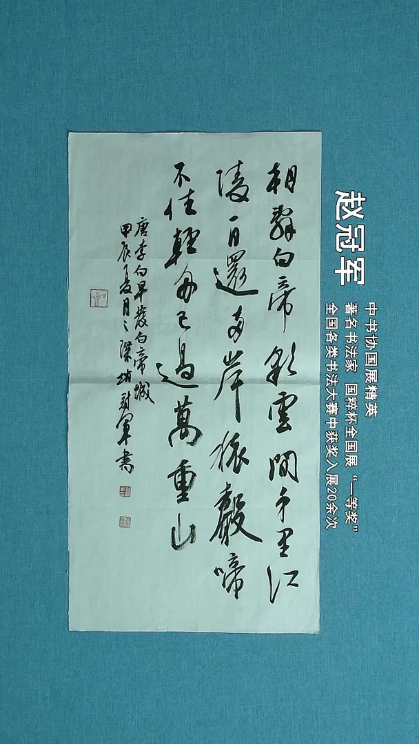 【闪购商品】书法035 上海赵冠军中书协69*34