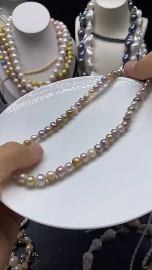 颈饰未镶嵌淡水珍珠多人