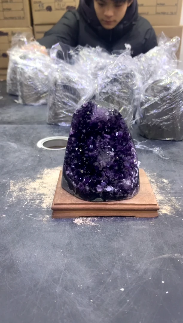 【闪购商品】水晶摆件未镶嵌天然紫水晶摆件624