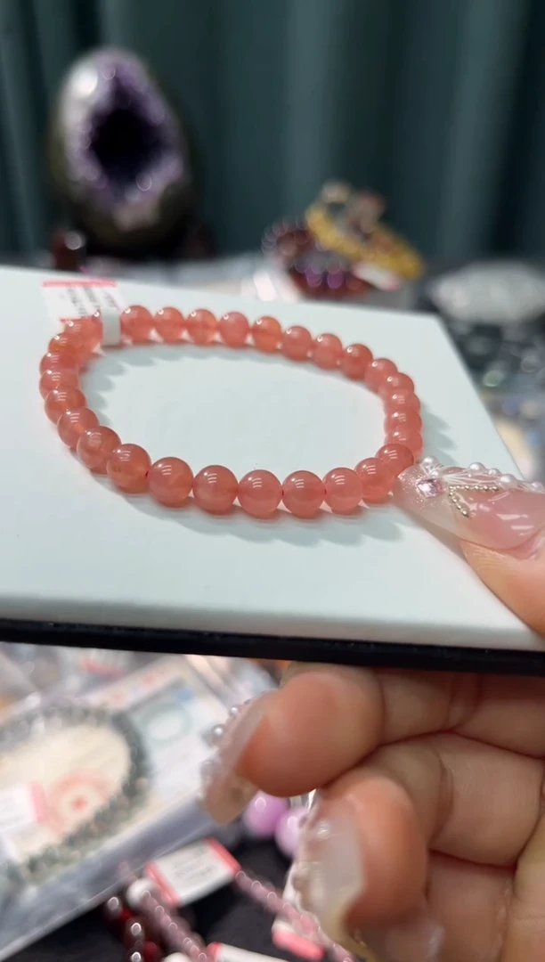 【闪购商品】菱锰矿（红纹石）手绳未镶嵌39多样性发其一/