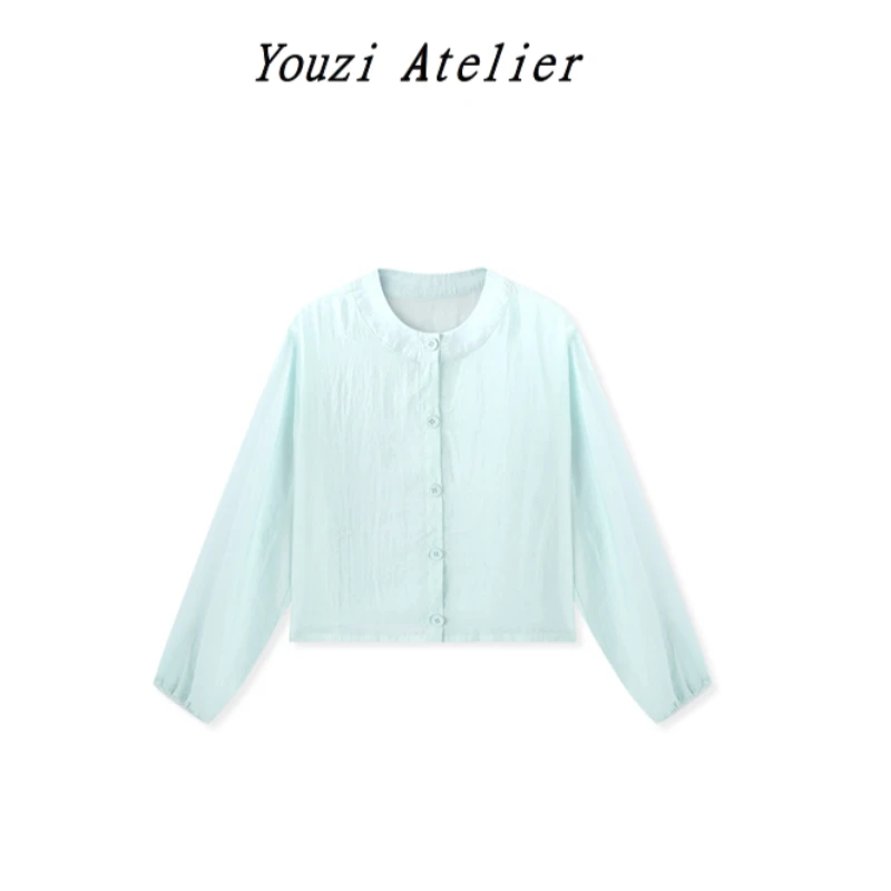 由子衣舍/Youzi Atelier韩系气质五一旅游出街春游简约时防晒衬衫