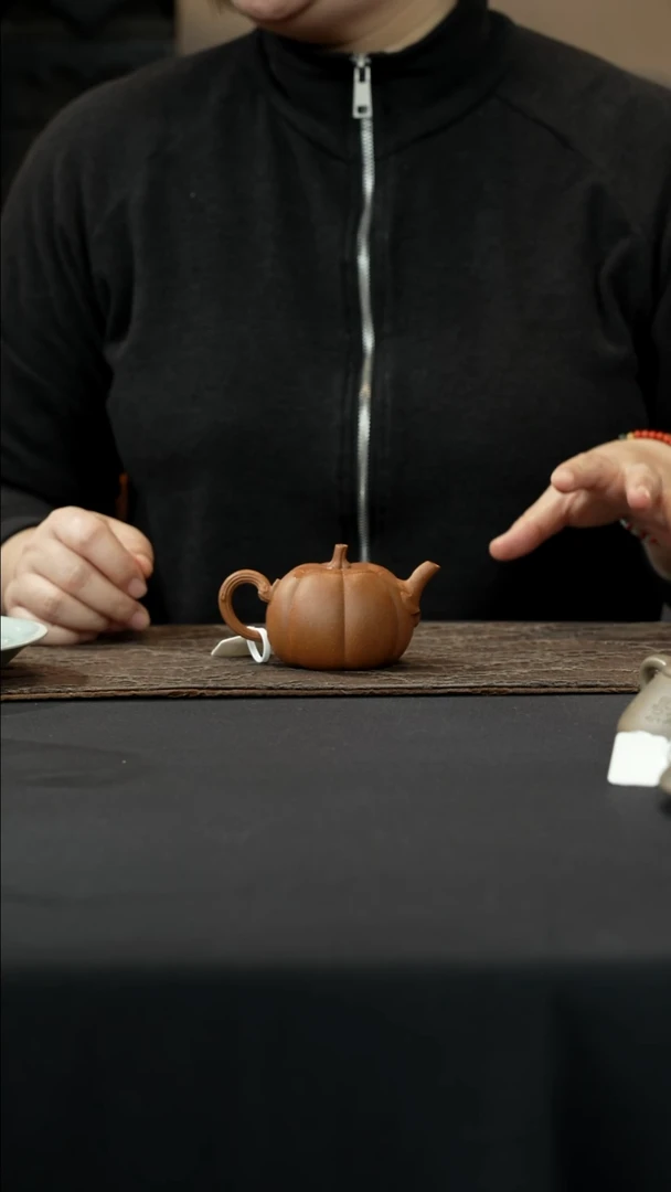 【闪购商品】紫砂茶壶老段泥鸣远南瓜150cc