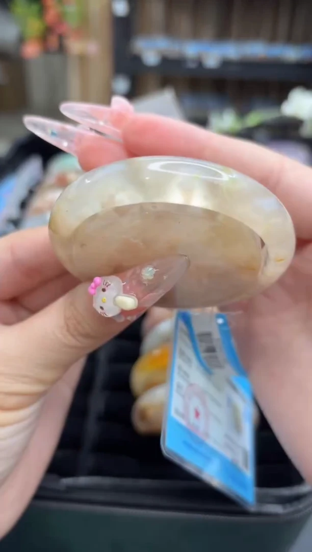 未镶嵌手镯石英质玉39(54圈赠送镯心)