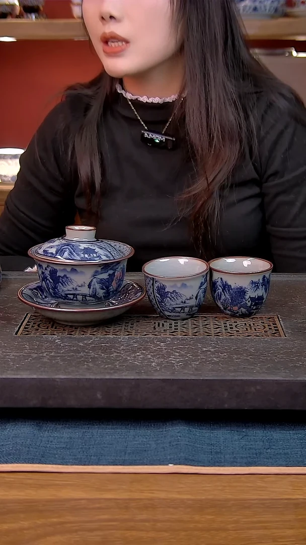 简装家用款3件套 老陶泥开片纹陶瓷茶具