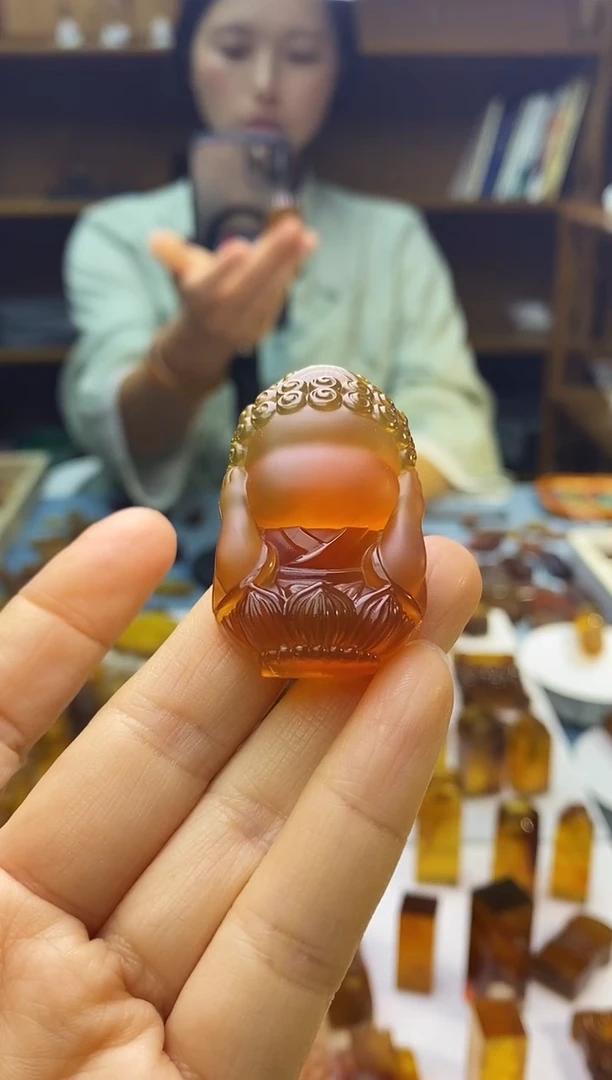 琥珀颈饰未镶嵌SN82-48（悟道·不听）