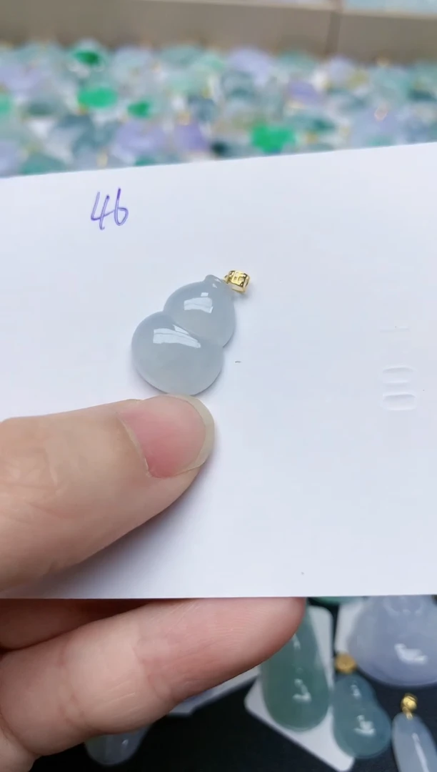 【闪购商品】翡翠颈饰18K金镶嵌天然翡翠A货