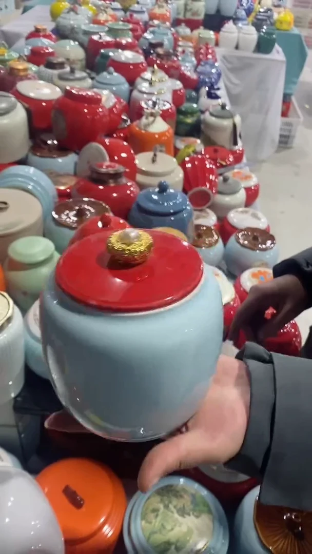 【闪购商品】罐陶瓷茶叶罐储物密封罐家用绿茶红茶普洱龙井