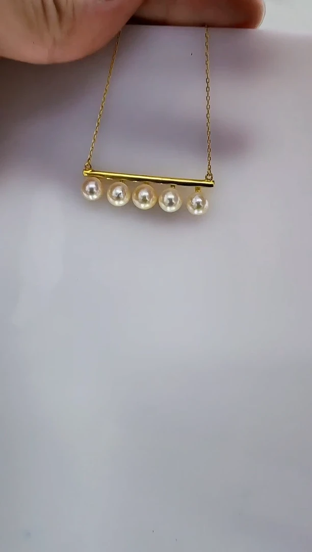 银S925镶嵌海水珍珠DA羽皇金珍珠项链 y250