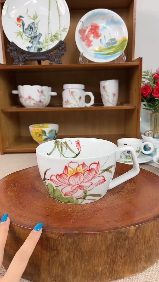 摆件景德镇手工手绘陶瓷餐具