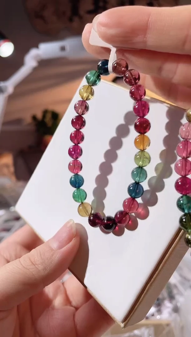 【闪购商品】碧玺手链未镶嵌单圈手链7.5+