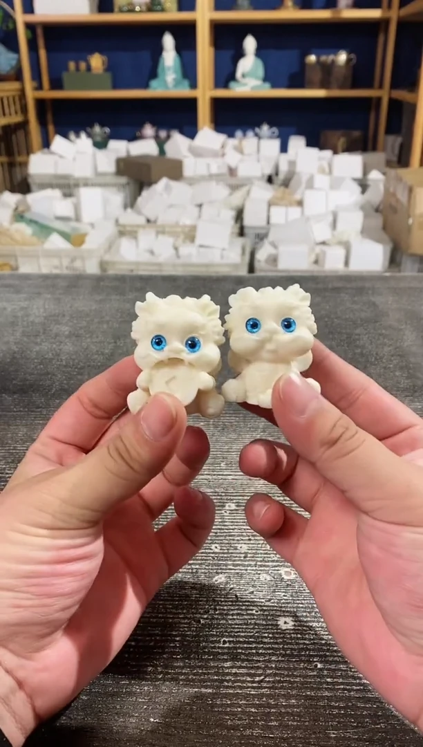 【闪购商品】其他象牙果貔貅摆件2只装