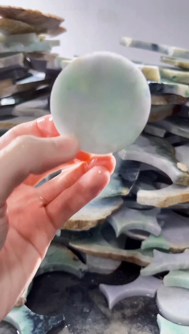 裸石翡翠缅甸翡翠A货文523