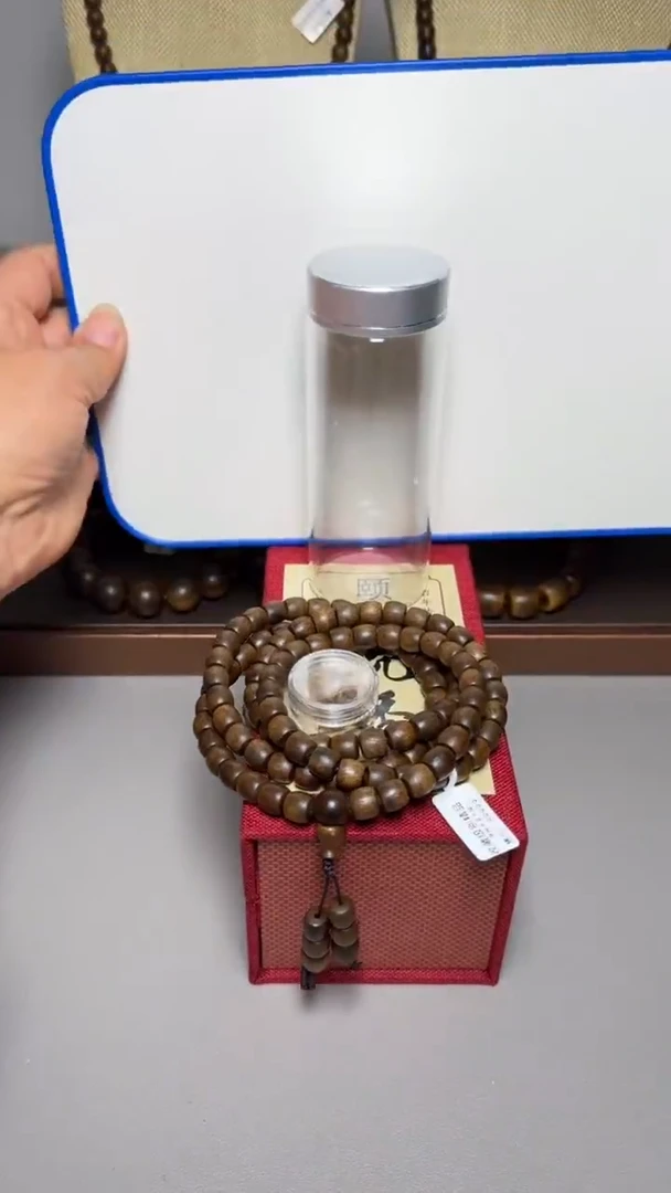 【闪购商品】沉香手串富森红土0.9多圈桶珠