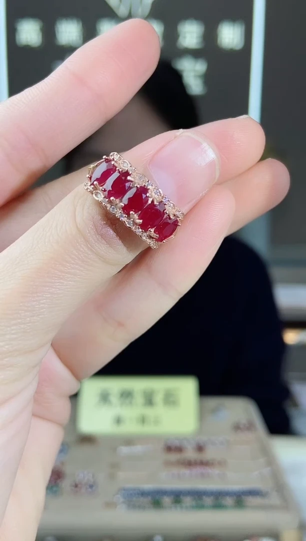 【闪购商品】红宝石手饰银S925镶嵌手饰