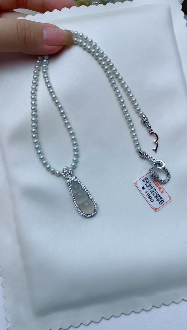 淡水珍珠未镶嵌颈饰W28