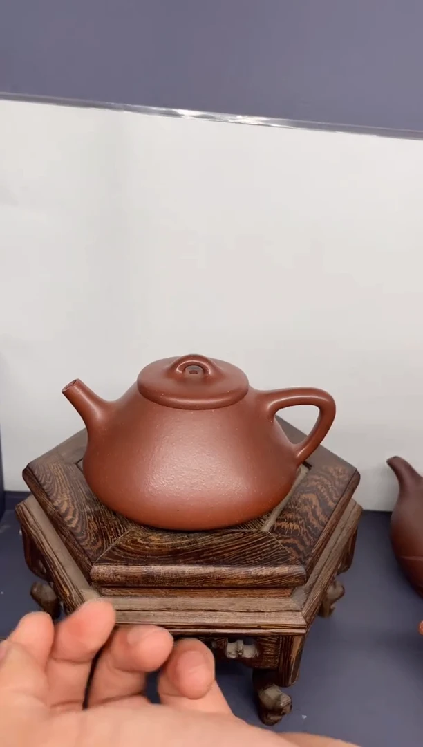 茶壶紫砂红降坡 子冶 小