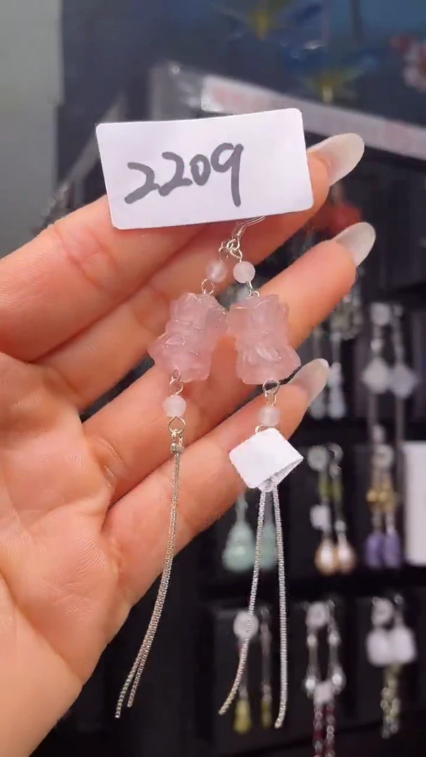 银S925镶嵌耳饰紫晶喜欢拍