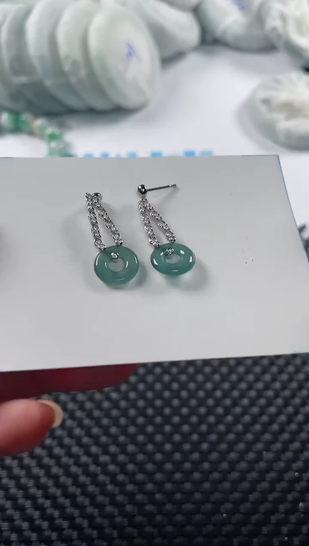 未镶嵌翡翠耳饰7657