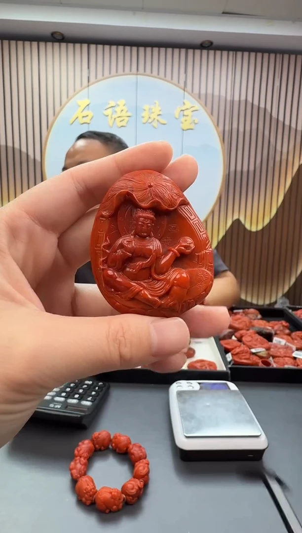 未镶嵌雕刻南红玛瑙046ZB1201产品一个