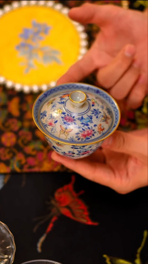 072青花盖碗盖碗