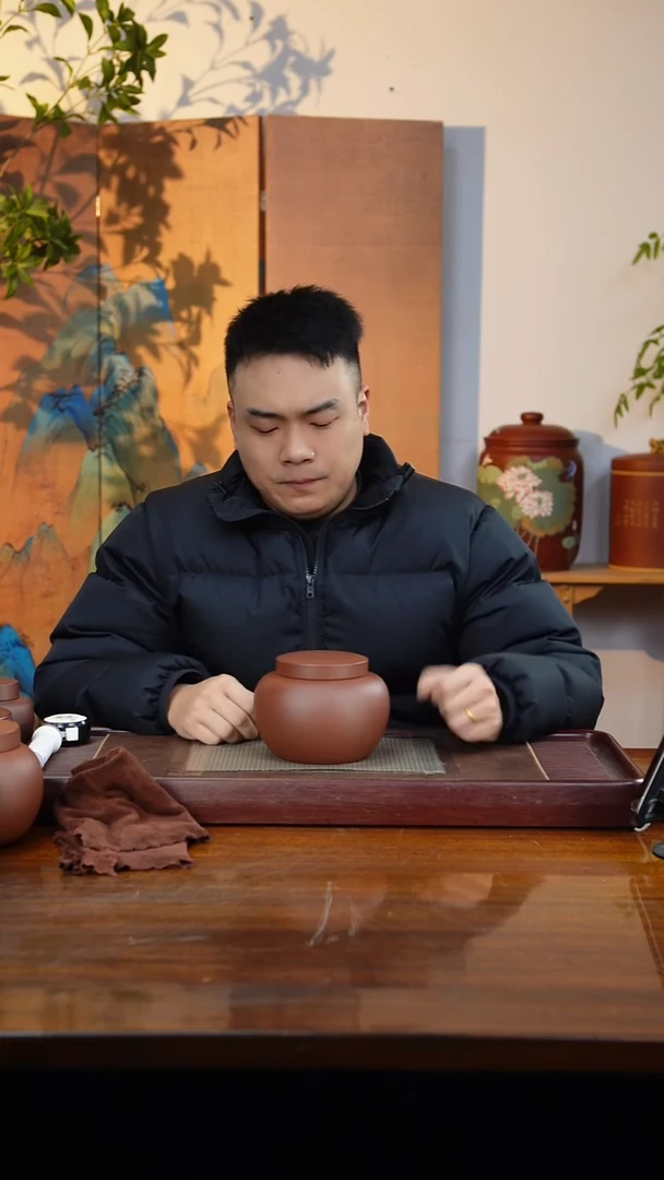 宜兴原矿紫砂茶叶罐