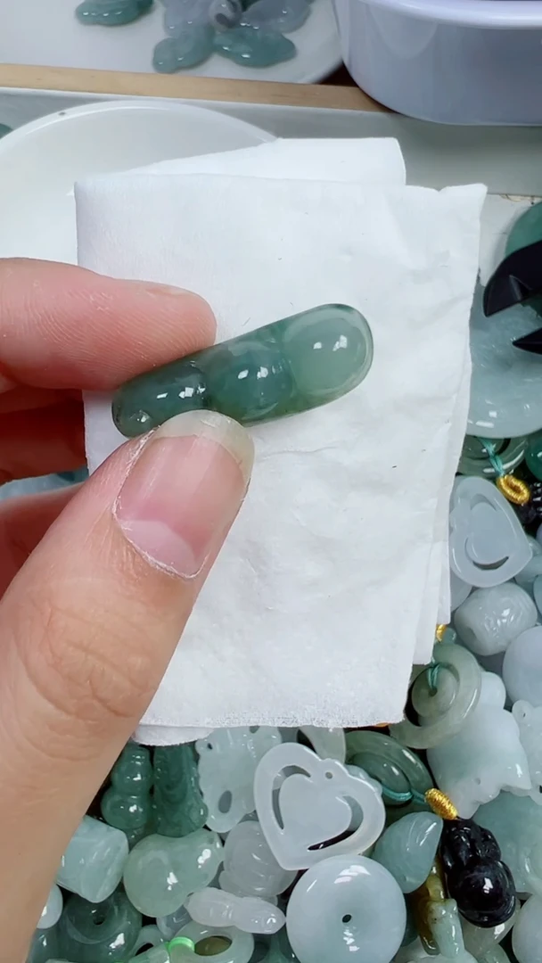 散珠翡翠444号链接，A货翡翠