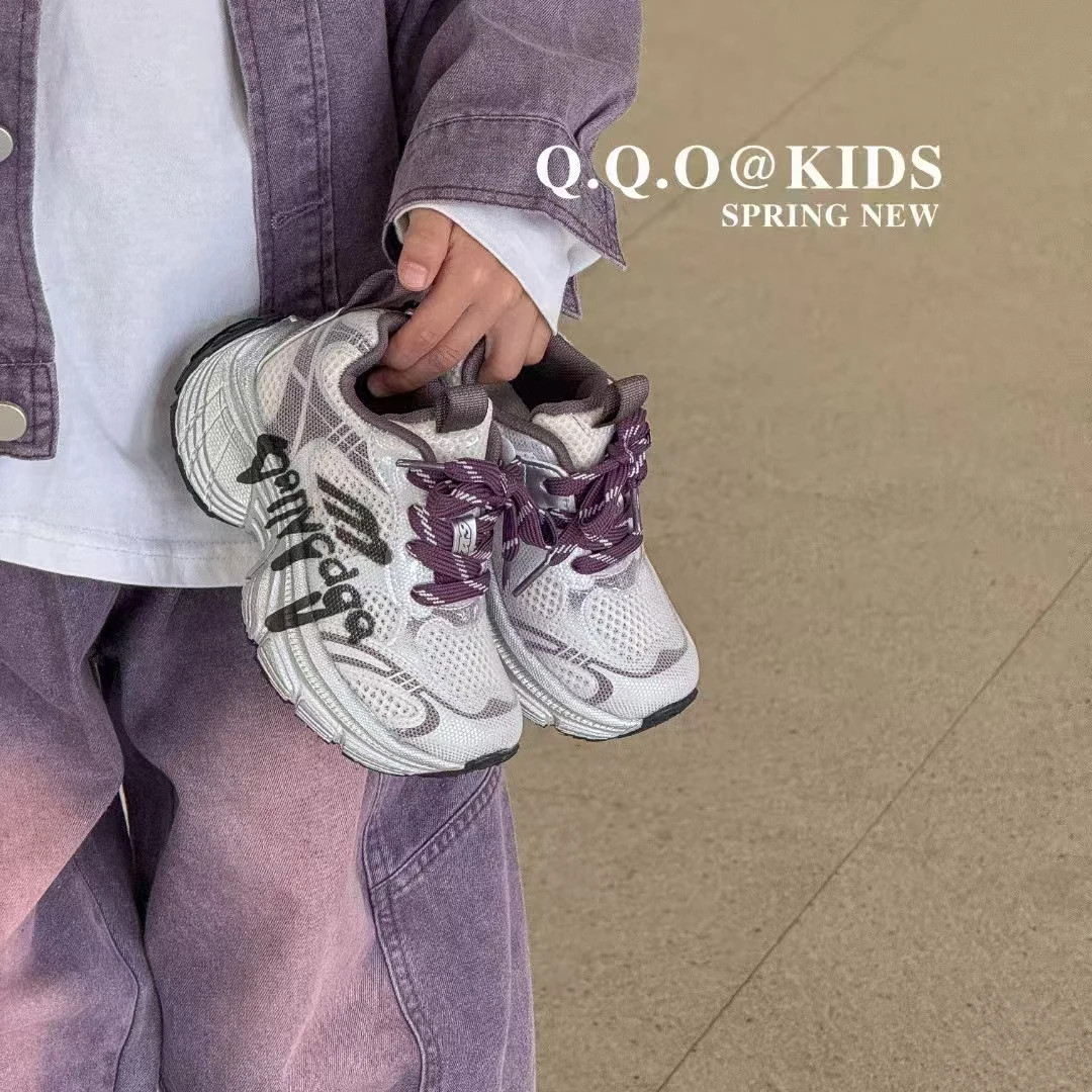 透气夏季女童舒适外包装冬季运动鞋休闲鞋老爹鞋童鞋鞋时尚百搭