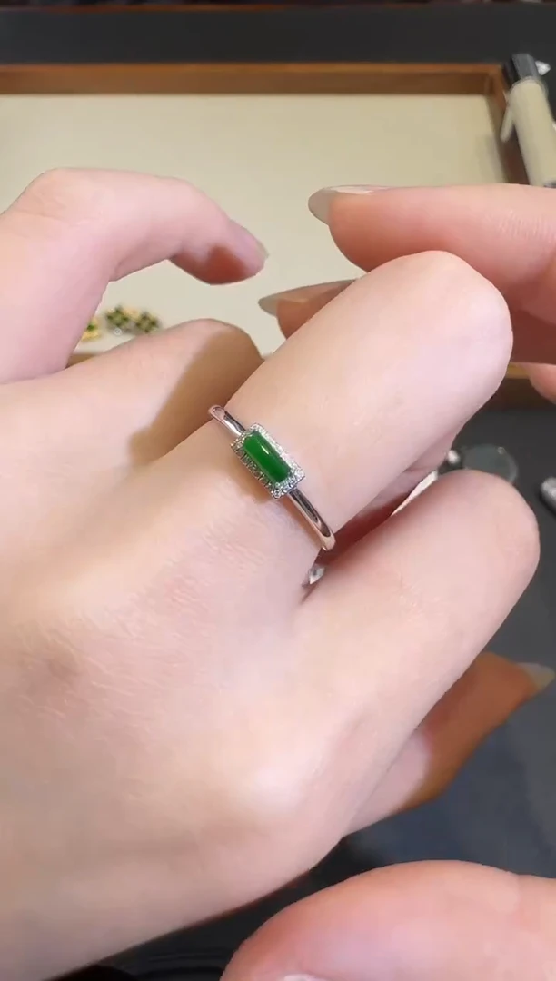 18K金镶嵌戒指翡翠X1207-512-270