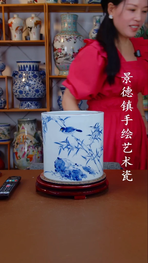 摆件景德镇手工手绘陶瓷摆件10