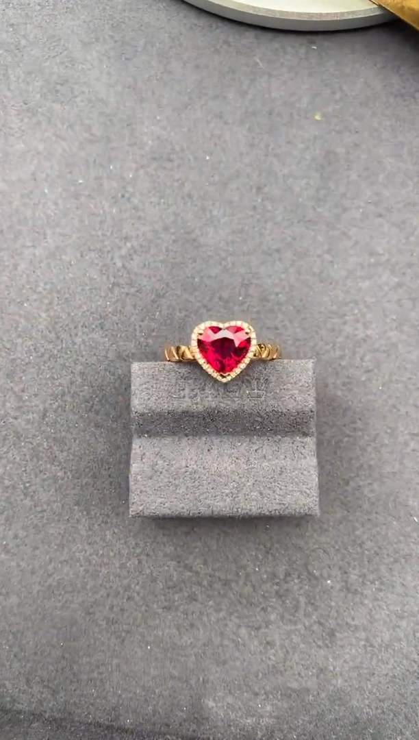 18K金镶嵌戒指碧玺1.6ct卢比莱 定制 GE