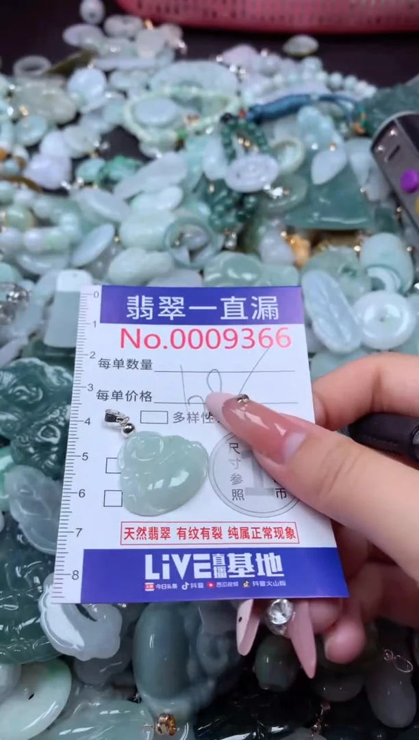 翡翠未镶嵌吊坠(不含链)9366