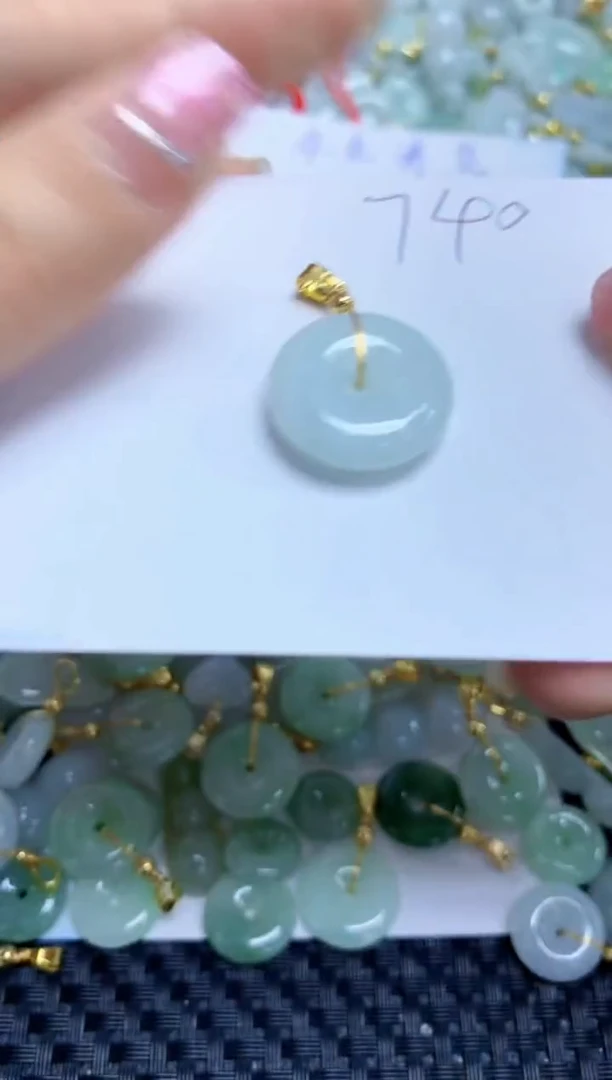 【闪购商品】翡翠颈饰合金天然A货翡翠