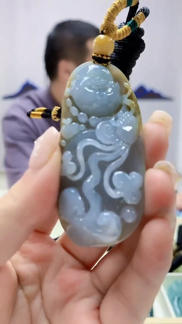 定制翡翠未镶嵌4898ms-毛货45佛