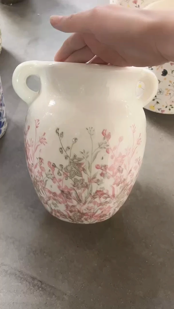 【闪购商品】陶瓷陶瓷花盆高24.5CM内口13.5CM