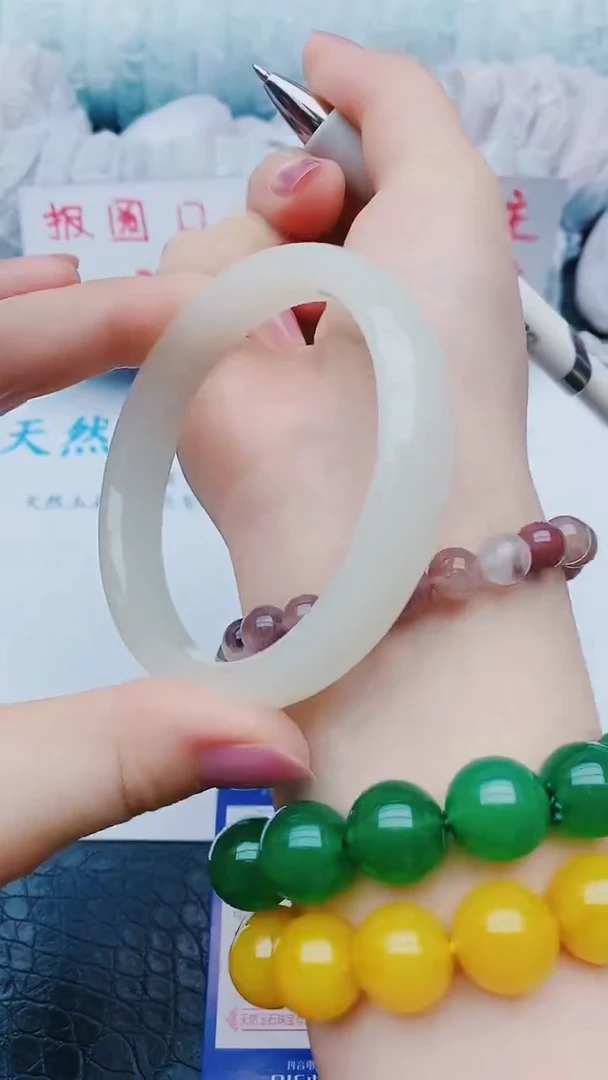 未镶嵌手镯石英质玉w129+62-63