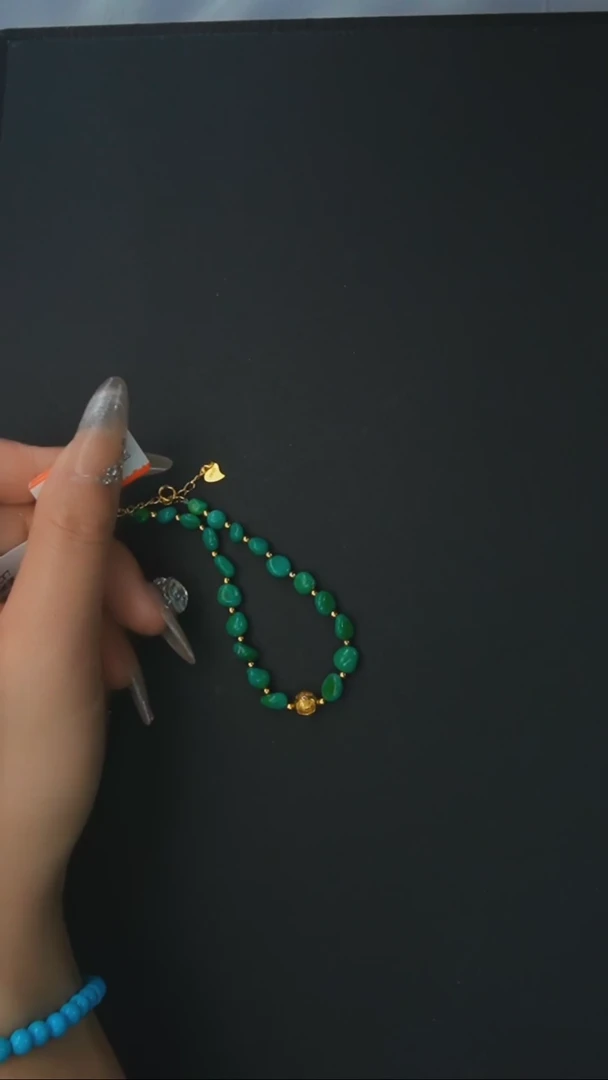 【闪购商品】绿松石手链银S925镶嵌发货一件