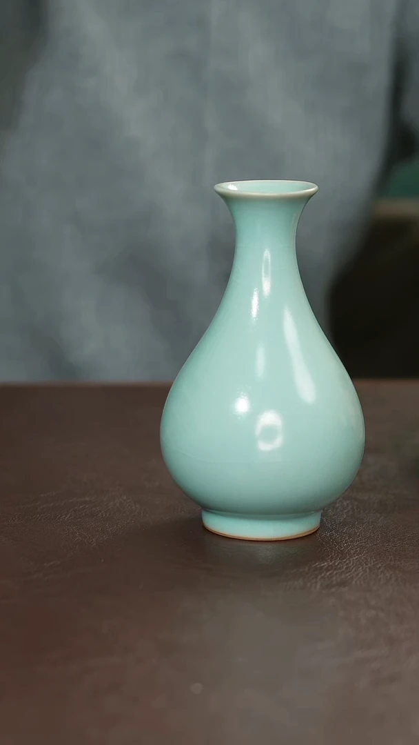 摆件瓷汝宋汝瓷原矿釉 玉壶春