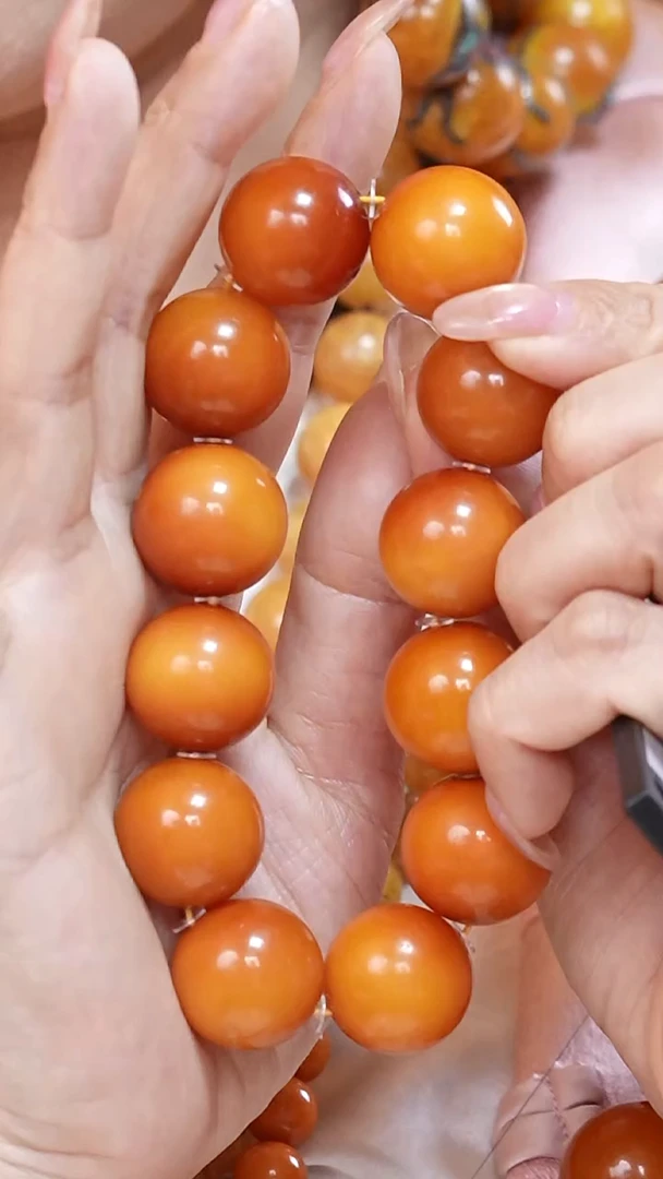 蜜蜡颈饰未镶嵌222  2287天然蜜蜡珠宝奇石云端妖孽全部保真