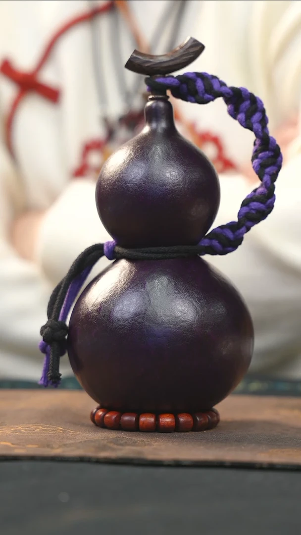 【闪购商品】RY189大漆酒葫芦不包手串及旋转底座