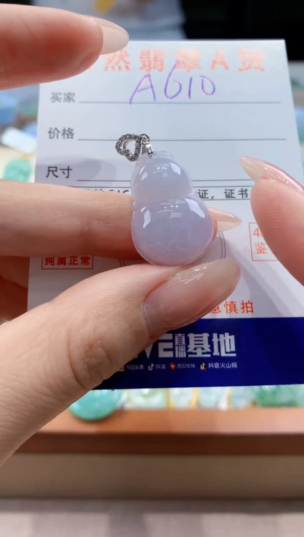 翡翠未镶嵌颈饰 天然A货翡翠挂件