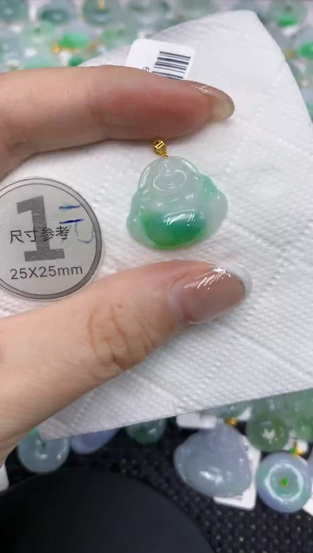 颈饰18K金镶嵌翡翠11111111
