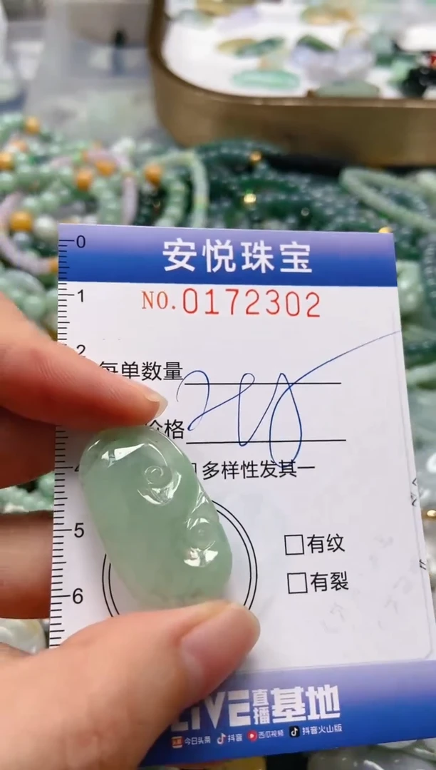 翡翠未镶嵌颈饰闪购0172302