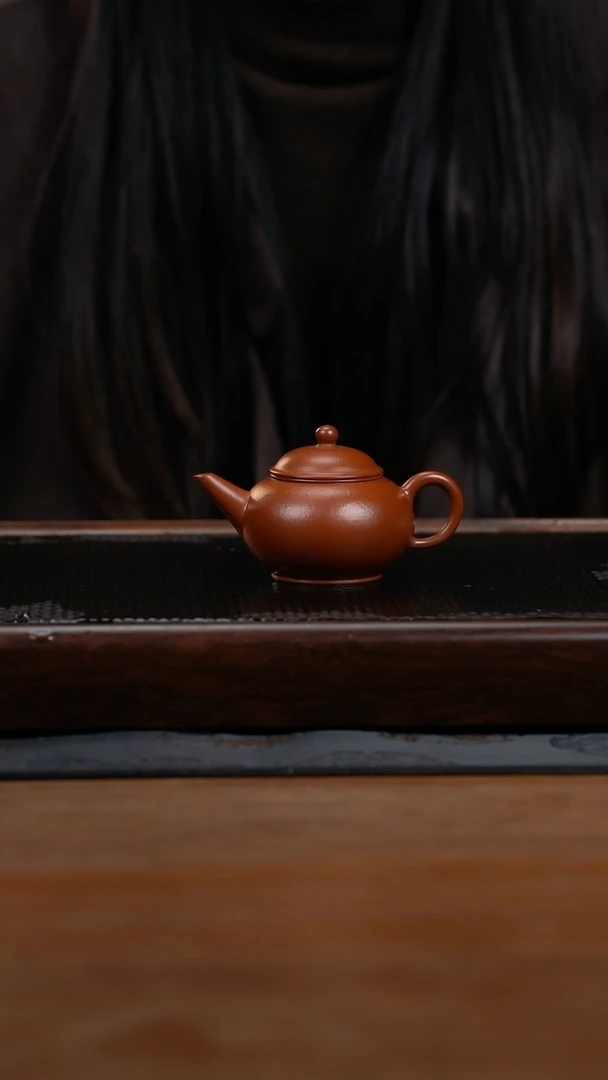 茶壶紫砂85CC小煤窑朱泥水平5