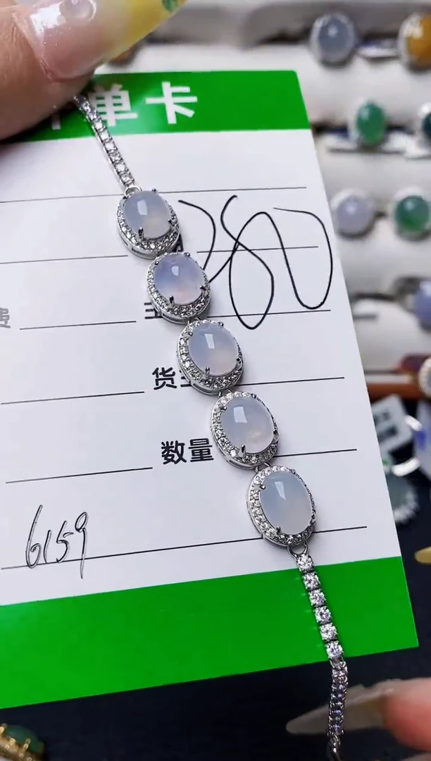 银S925镶嵌戒指翡翠6159