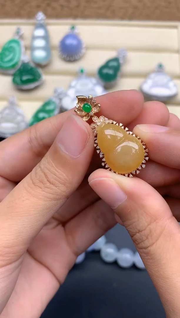 【闪购商品】翡翠颈饰18K金镶嵌187-中国好珍宝