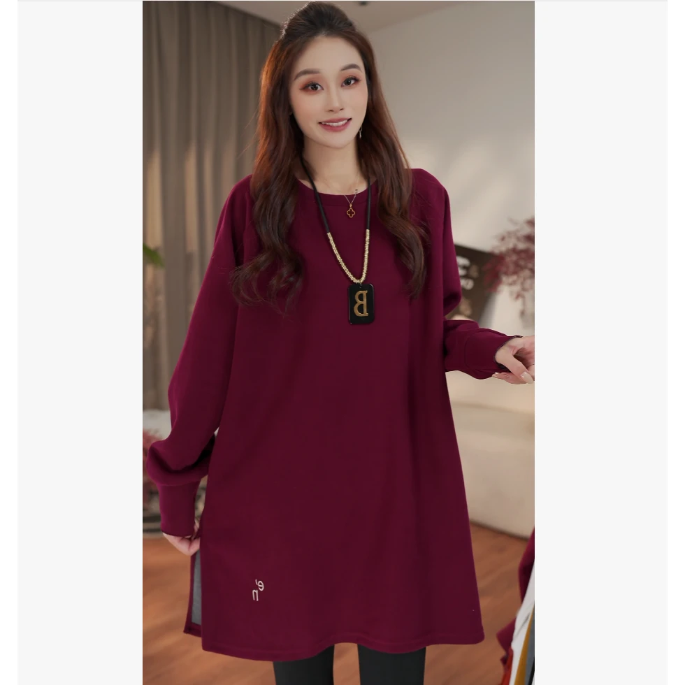 2025新款字母大版卫衣简约百搭打底圆领上衣251016/251105