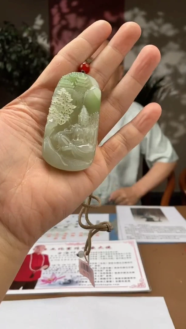 和田玉未镶嵌颈饰A940