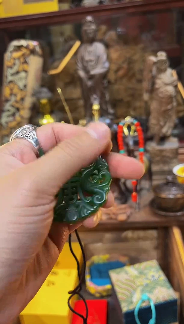 和田玉（碧玉）未镶嵌吊坠(赠链)专属链接便宜出了