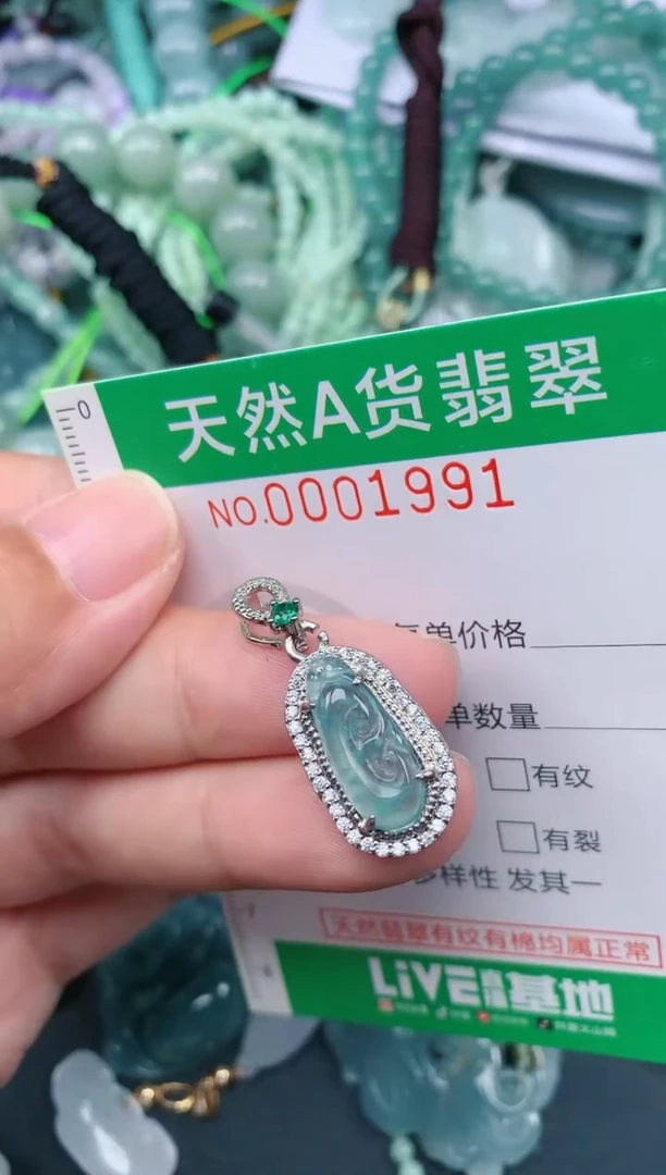 翡翠未镶嵌颈饰.0001991